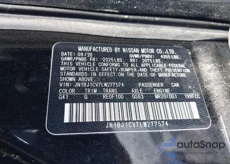 2020 Nissan Rogue Sport S Fwd Xtronic Cvt z USA, uszkodzony, nr VIN JN1BJ1CV7LW277574